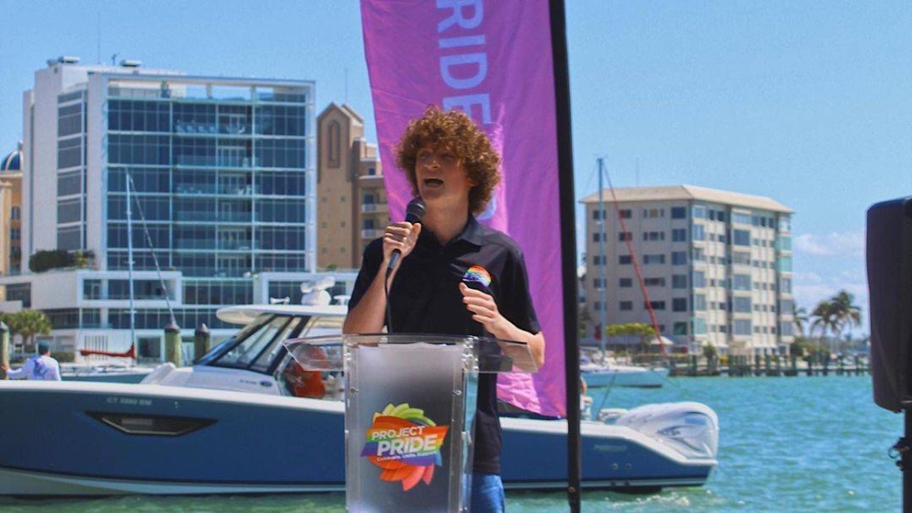 Moricz is one of the youngest plaintiffs in a lawsuit protesting Florida’s ‘Don’t Say Gay’ bill. — Picture via Instagram/ zandermoricz