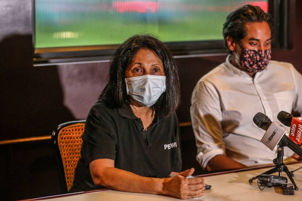 Datuk Munirah Abdul Hamid, founder of Pertiwi Soup Kitchen, said the number of supporters and the level of contributions have fallen noticeably since the start of the pandemic, forcing her group to try and find other means to compensate. — Picture by Firdaus Latif