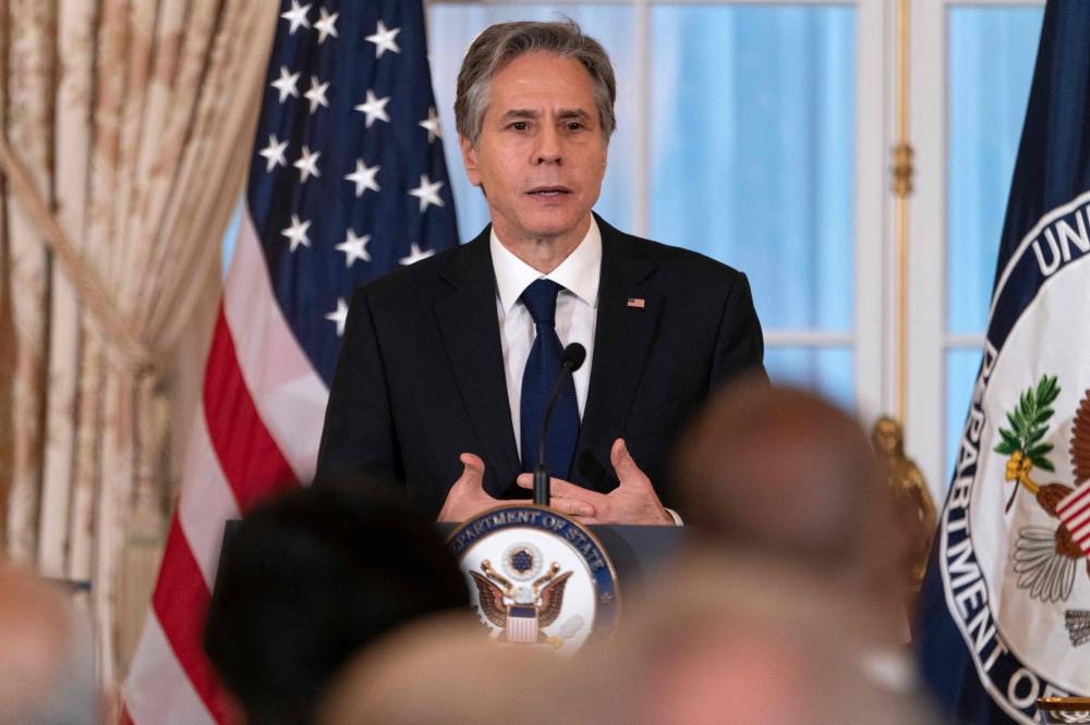 China accused US Secretary of State Antony Blinken of ‘smearing’ the country after his speech calling for action to counterbalance Beijing’s influence. — AFP file pic