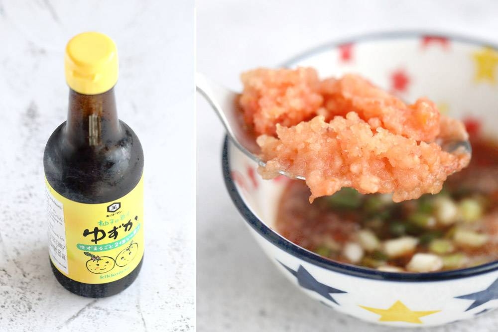 Try 'yuzu' flavoured soy sauce for a tangy dip.