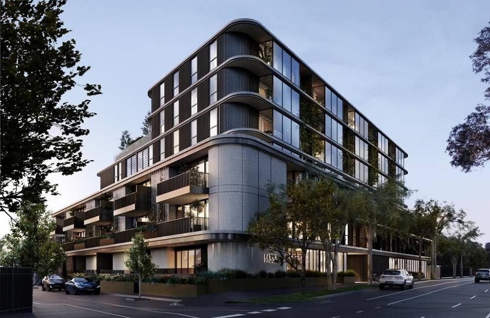 Facade Corner view between St Kilda Road and Blanche Street (artist impression) of M333 St Kilda by Matrix Concepts. — Picture courtesy of Matrix Concepts Holdings Berhad