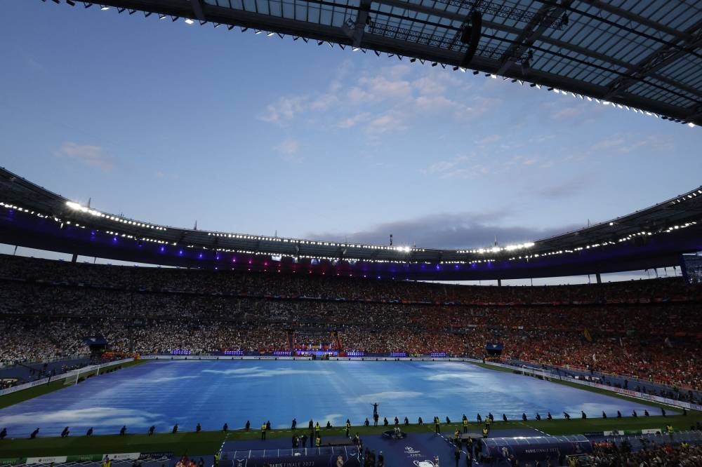 A general view inside Stade de France before the match kick-off between Liverpool and Real Madrid May 28, 2022. — Reuters pic