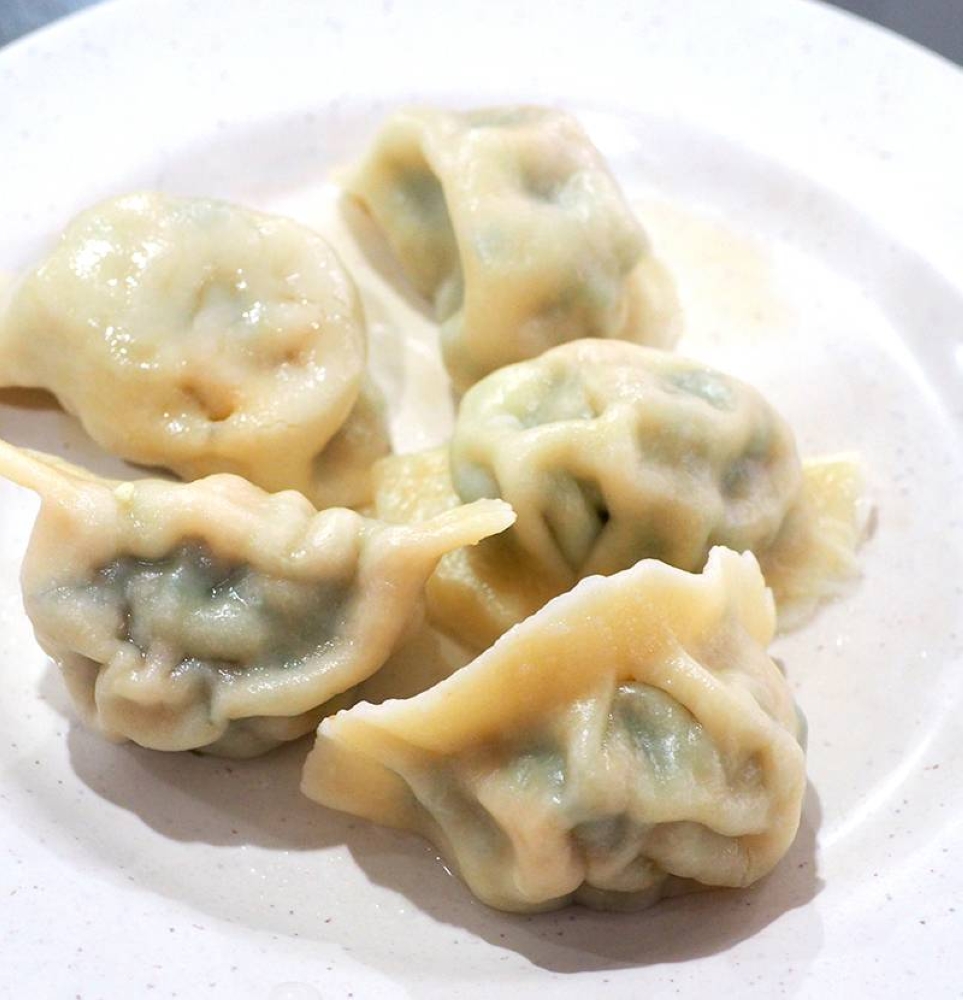 Bulk up the meal with their handmade dumplings that have a moist filling of pork and chives.