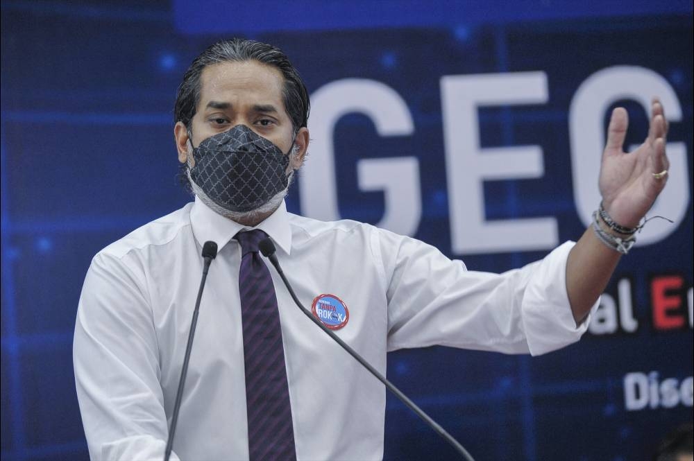 Health Minister Khairy Jamaluddin has been officially appointed as the vice-chair of the World Health Organisation (WHO) Executive Board representing the Western Pacific Region (WPR) for 2022-2023. — Picture by Shafwan Zaidon