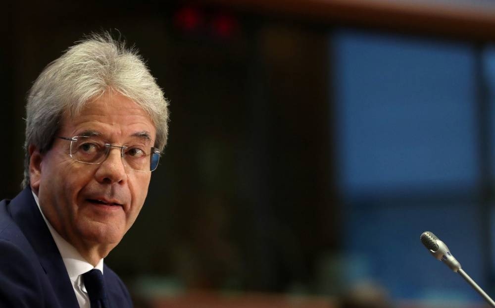 European Economy Commissioner-designate Paolo Gentiloni of Italy attends his hearing before the European Parliament in Brussels October 3, 2019. — Reuters pic