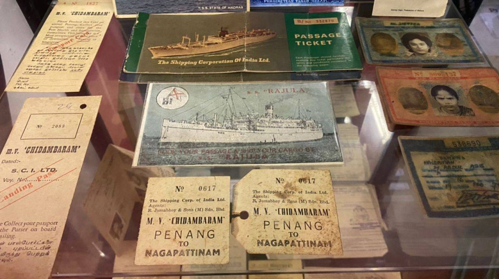 Excerpts from old books documenting how indentured labourers were transported via ships from India to Malaya. — Picture via Prakash Jakathesan 