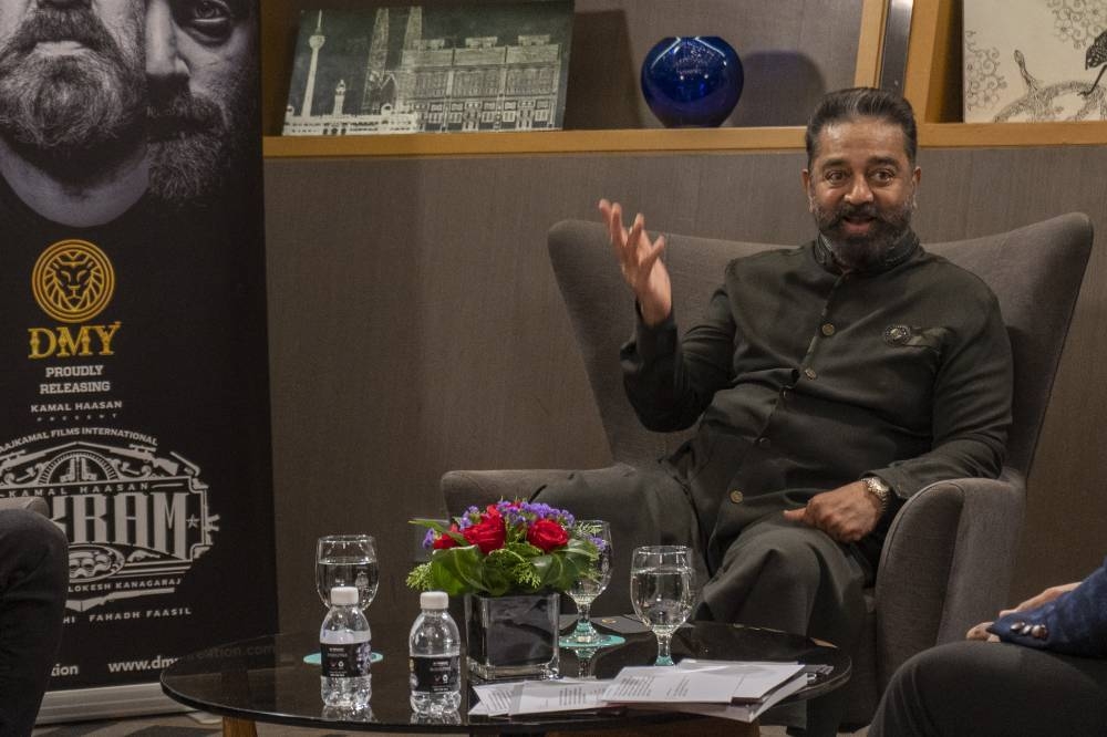 Kamal during an all-exclusive interview with the Malay Mail at the Le Meridien Hotel, Kuala Lumpur on Sunday morning. — Picture by Shafwan Zaidon