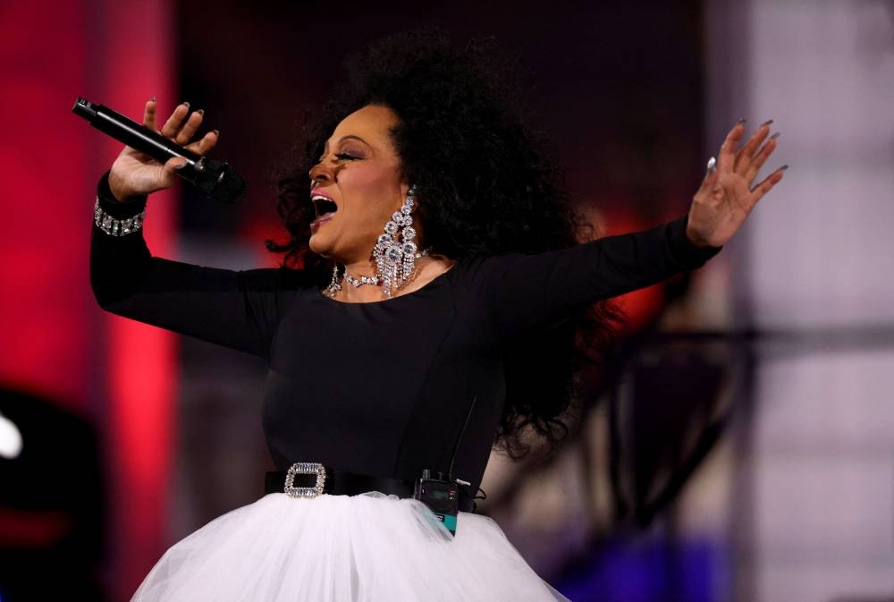 Diana Ross performs at the BBC Platinum Party at the Palace, as part of the Queen's Platinum Jubilee celebrations, in London, Britain June 4, 2022. — Reuters pic