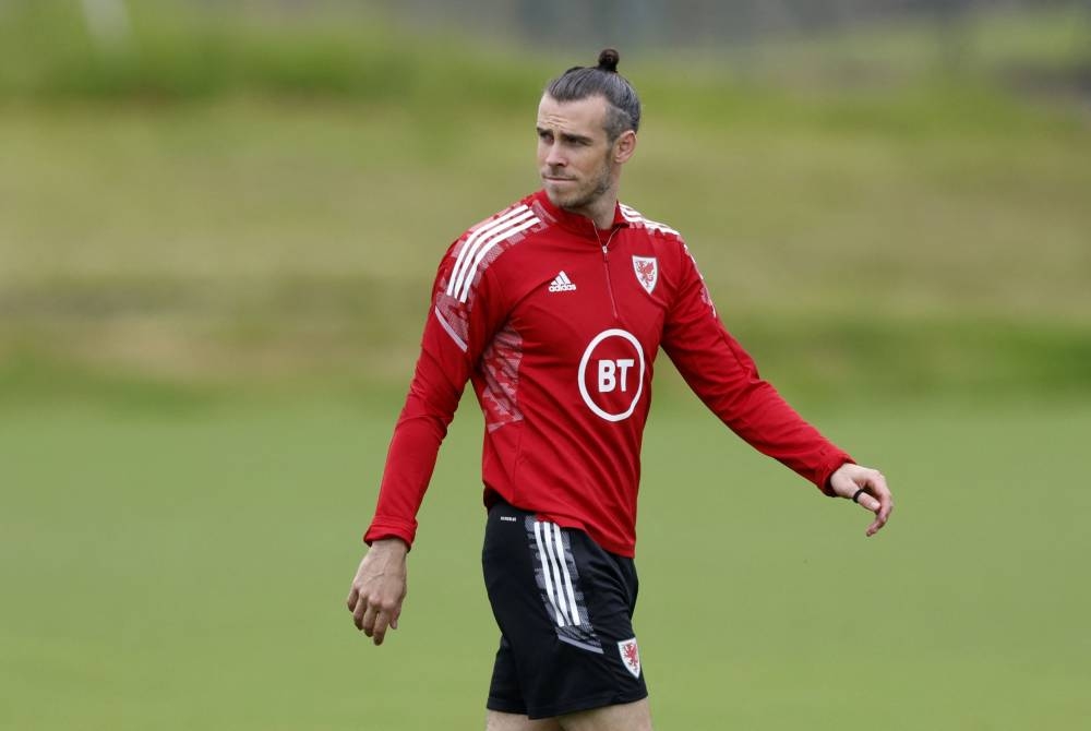 Wales' Gareth Bale during training at the Vale Resort, Hensol June 7, 2022. — Reuters pic 