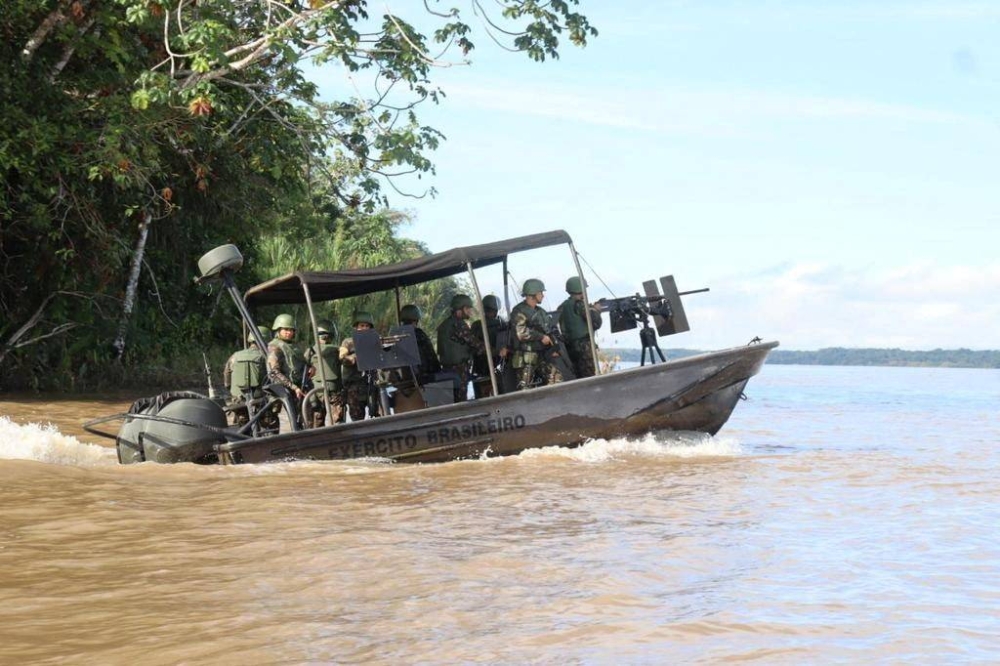 A search team looks for British journalist Dom Phillips and indigenous expert Bruno Pereira, who went missing while reporting in a remote and lawless part of the Amazon rainforest near the border with Peru, in Javari Valley, Brazil June 5, 2022 in this still image from a video. — Brazilian Ministry Of Defense/Handout via Reuters 