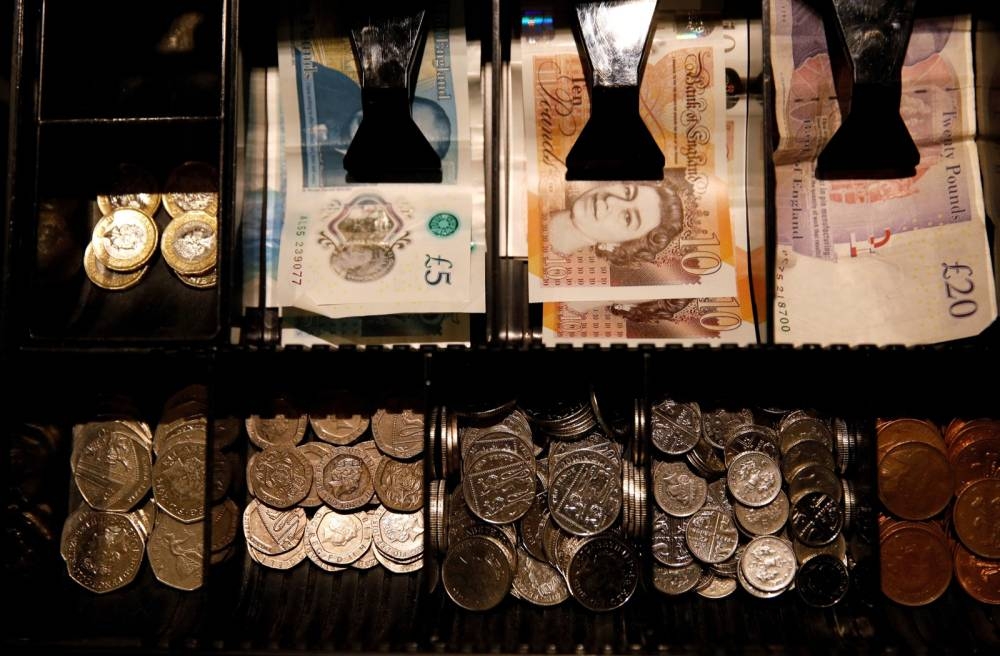 By 8.42am the pound was down 0.1 per cent against the dollar at US$1.2524 (RM5.49), having regained ground from earlier in trading when it was down about 0.32 per cent against the dollar at US$1.2495. ― Reuters pic