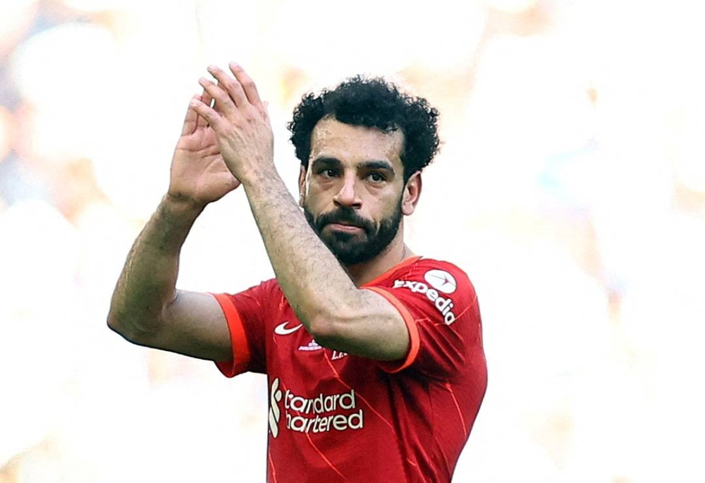 Liverpool forward Mohamed Salah was named the player of the year by England’s Professional Footballers. — Reuters pic