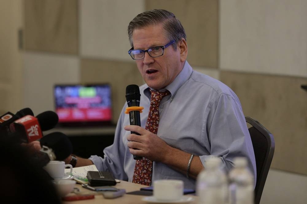 Human Rights Watch’s deputy director for Asia, Phil Robertson, speaks during a press conference in Petaling Jaya May 8, 2019. — Picture by Ahmad Zamzahuri