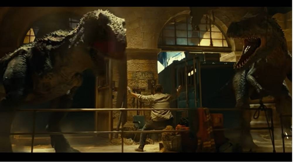 Una escena de Jurassic World: Dominion.  — Captura de pantalla a través de YouTube/Universal Pictures