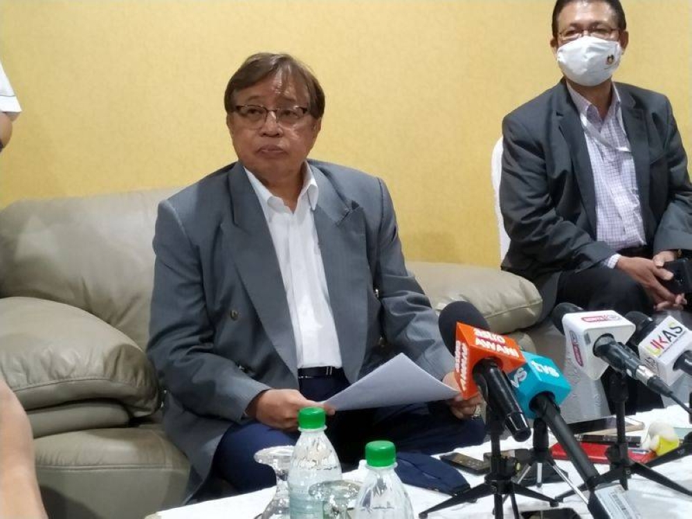 Tan Sri Abang Johari Openg leads a list of candidates who have been elected unopposed to the top posts of Parti Pesaka Bumiputera Bersatu. — File picture by Sulok Tawie