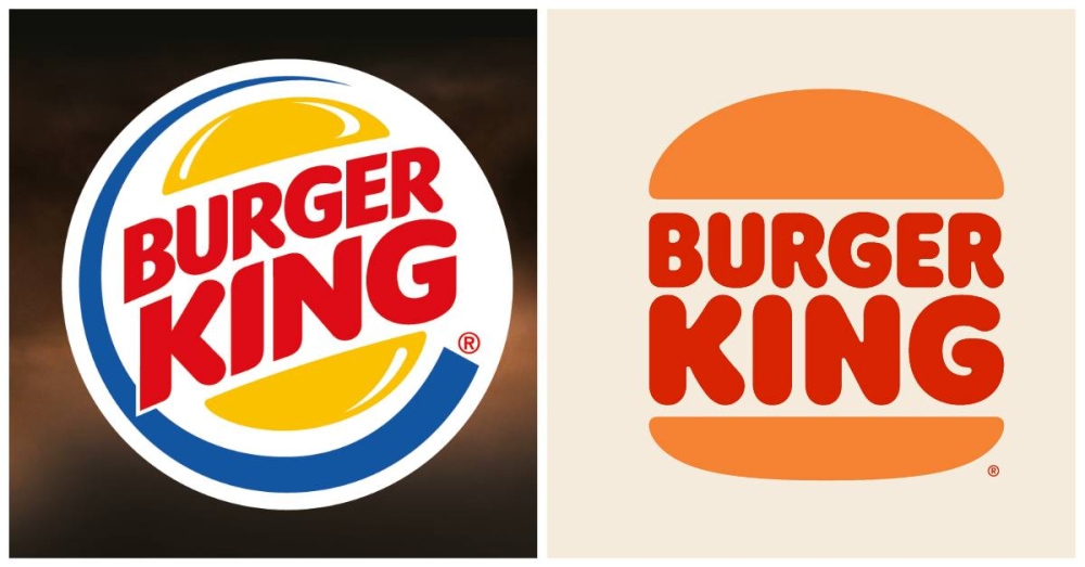 Burger King’s new logo (right) is a refreshed design of the brand’s original logo from the 70s. — Picture via Facebook/bkmalaysia 