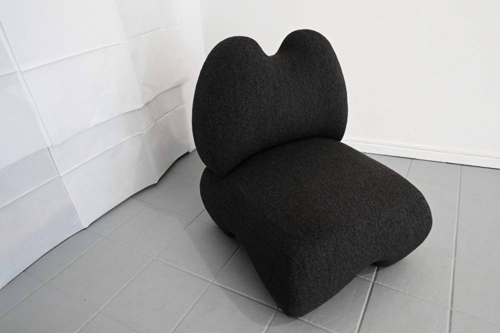 A photo shows ‘Domna armchair’ as part of ‘Chornozem’, an exhibition of live Ukrainian design by Ukrainian architect and designer Victoria Yakusha and ger design studio Faina, on June 9, 2022 during the Fuorisalone 2022 design and furniture fair in Milan. — AFP pic