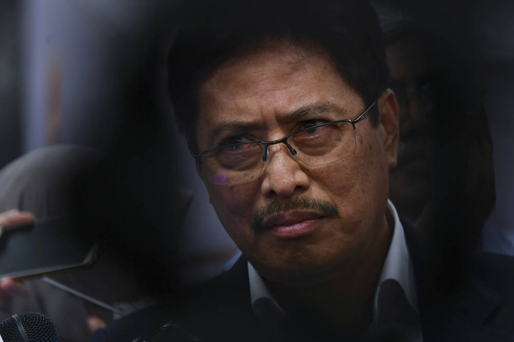 MACC Chief Commissioner Tan Sri Azam Baki speaks to reporters during a press conference in Putrajaya June 14, 2022. — Bernama pic