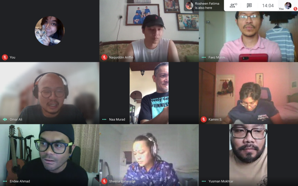 The play's release had to be postponed due to the pandemic, as the cast pivoted to online rehearsals and recording sessions pandemic.  —  Screenshot courtesy of Manamana Productions