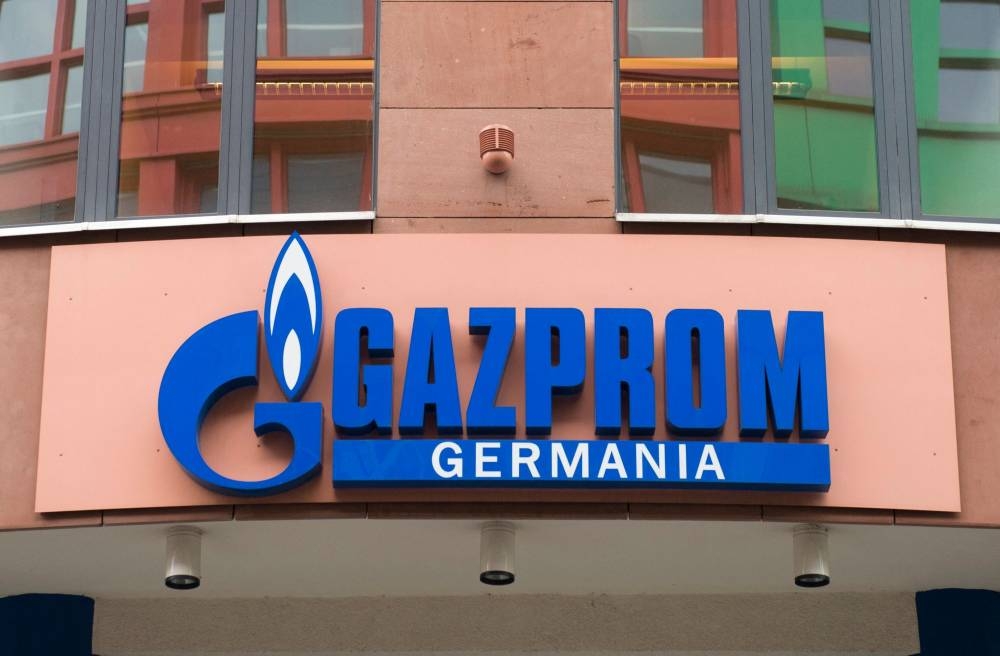 This file photo taken on March 17, 2014 shows the headquarters of Russian gas giant Gazprom's German branch Gazprom Germania in Berlin. — AFP pic
