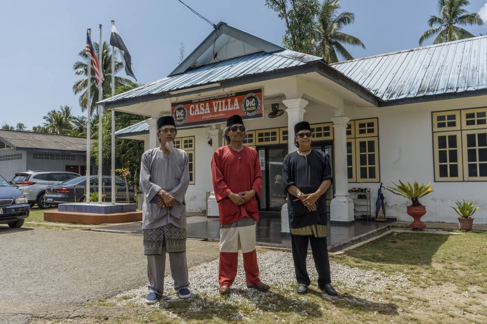 From left: The remaining founders of Komited Malaysia, Wan Abdul Rahim Wan Abdul Rahman, Khalid Hashim, and Raja Dzuriani Raja Ibrahim . -- Picture by Shafwan Zaidon.