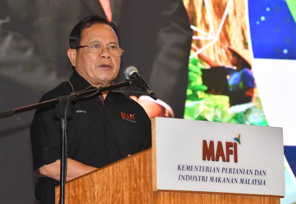 Deputy Minister Datuk Seri Ahmad Hamzah at an event in Wisma Tani, Putrajaya, June 18, 2022. ― Bernama pic