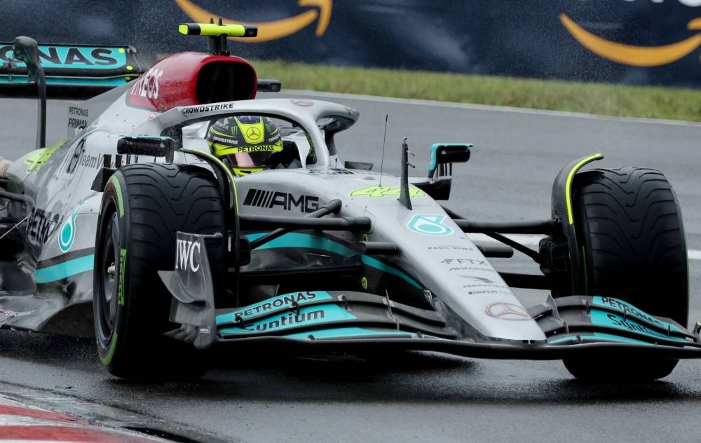 Hamilton all smiles after qualifying fourth
