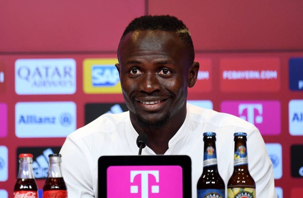 Bayern Munich’s new signing Sadio Mane during a press conference at Allianz Arena, Munich, Germany, June 22, 2022. — Reuters pic  