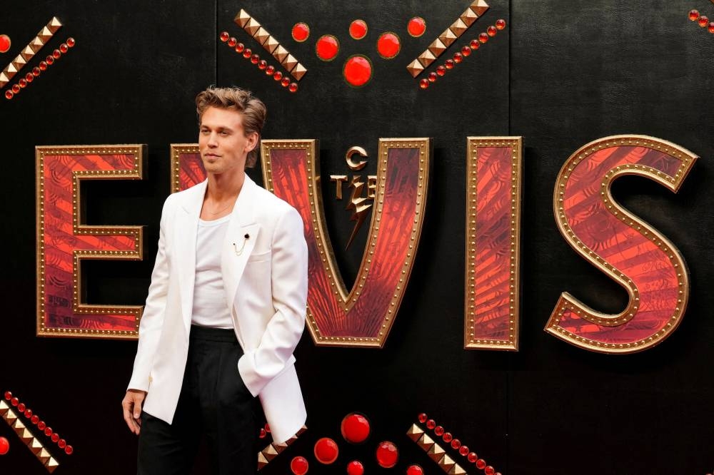 Cast member Austin Butler poses as he arrives at the London screening of 'Elvis' in London, Britain May 31, 2022. — Reuters pic