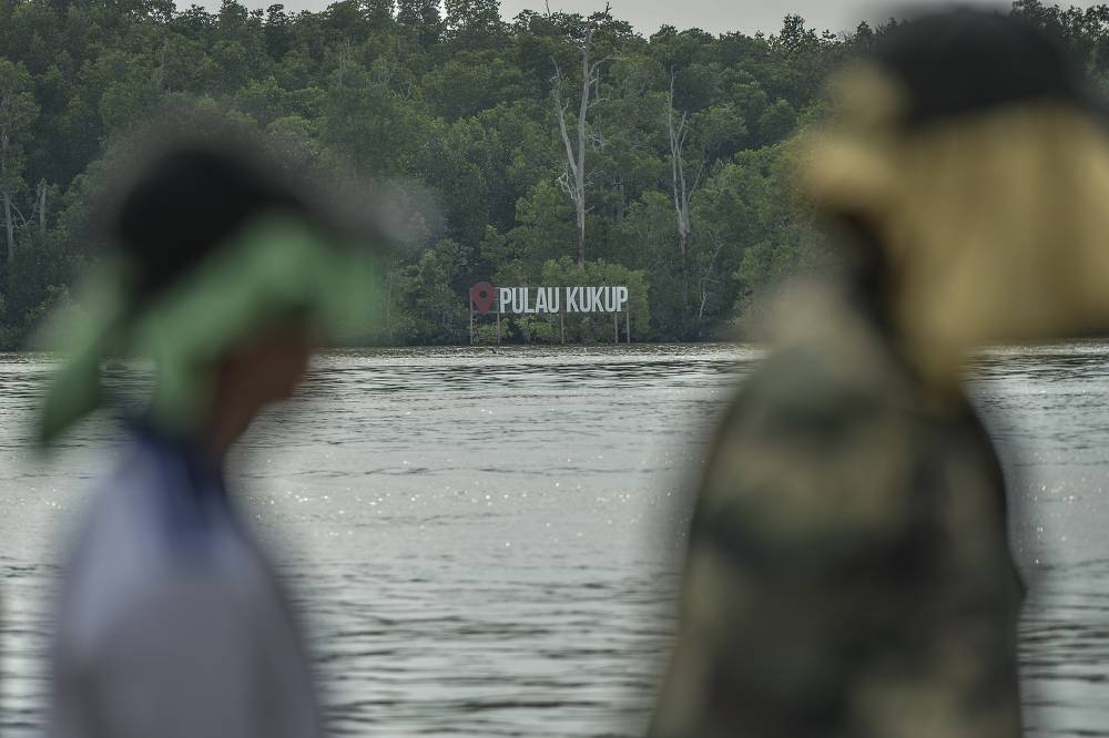 A signboard in Kukup, Johor, is shown in this November 3, 2019 file photograph. — Picture by Shafwan Zaidon