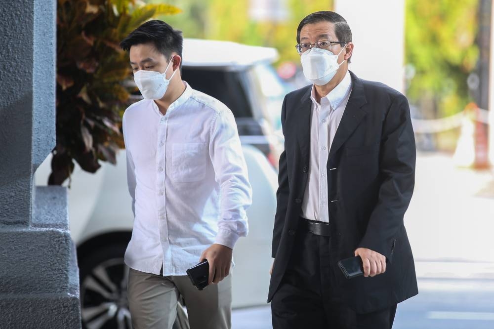 Lim Guan Eng is facing an amended charge of using his position as Penang chief minister back then to receive a bribe of RM3.3 million in helping the company owned by Datuk Zarul Ahmad Mohd Zulkifli to obtain a construction project worth RM6,341,383,702. — Picture by Ahmad Zamzahuri