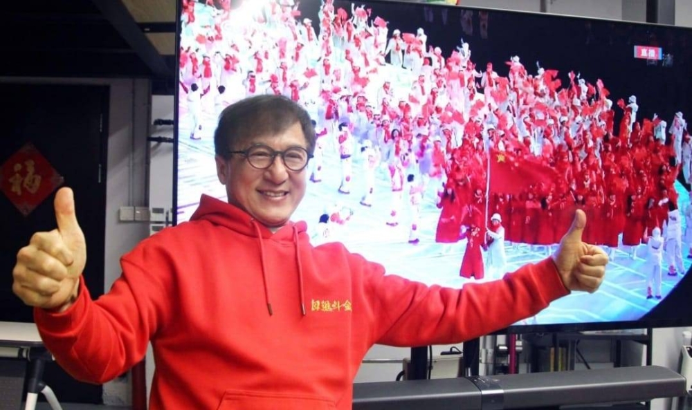 Hong Kong superstar Jackie Chan's inaugural entry into live streaming saw 320 million likes, beating fellow celebrity Andy Lau. —  Picture via Facebook/成龍 Jackie Chan