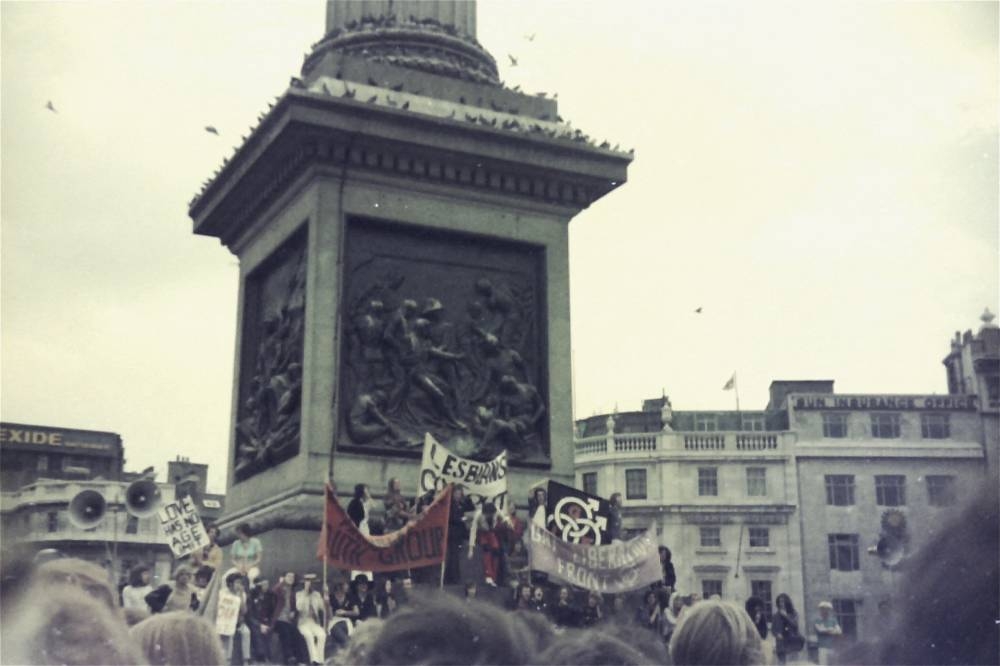 The first Pride parade in London, Britain March 1972. — 'Simon Watney'/Handout via Reuters