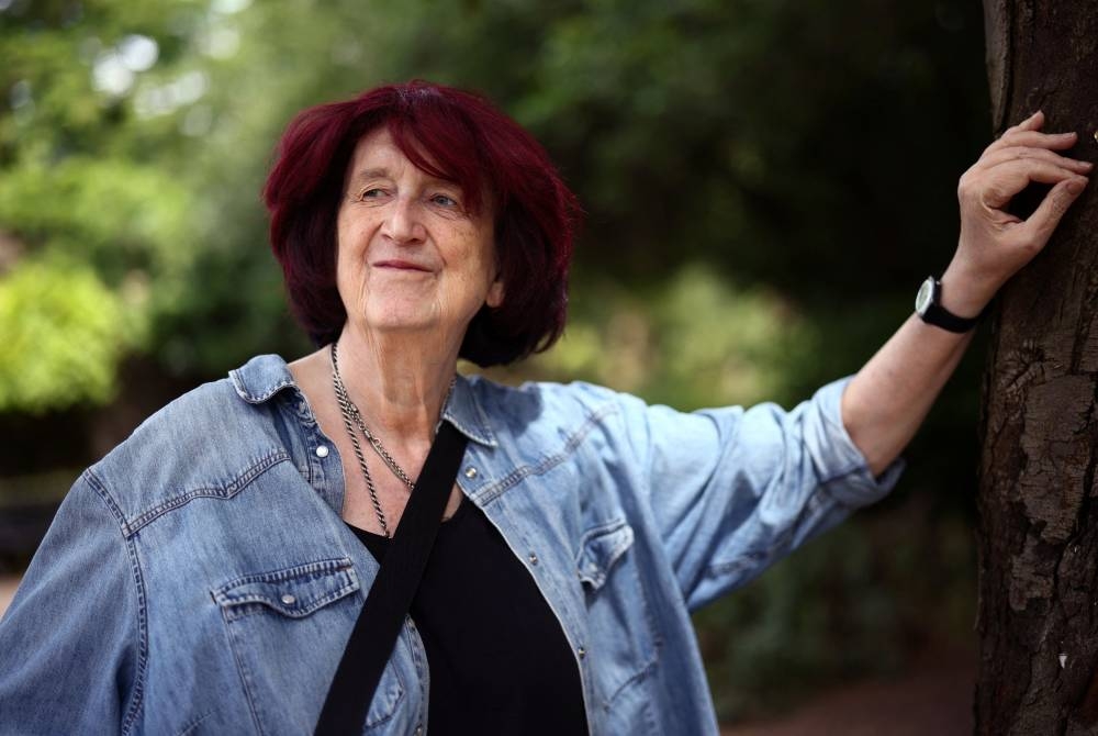 Roz Kaveney, 73, activist, novelist and trans woman who transitioned over 40 years ago, poses in east London, Britain June 25, 2022. — Reuters pic