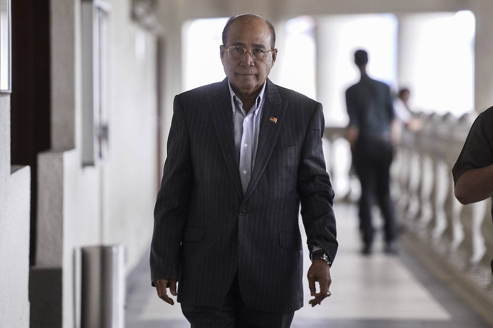 Datuk Seri Wan Ahmad Wan Omar is seen at the Kuala Lumpur High Court December 10, 2019. — Picture by Miera Zulyana
