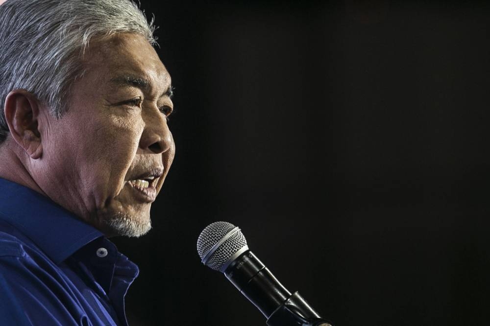 Umno president Datuk Seri Ahmad Zahid Hamidi said the new special task force assigned to tackle the rising inflation in Malaysia makes the NRC moot, adding that the government should instead, let the ministries work together to resolve the issues. ― Picture by Hari Anggara