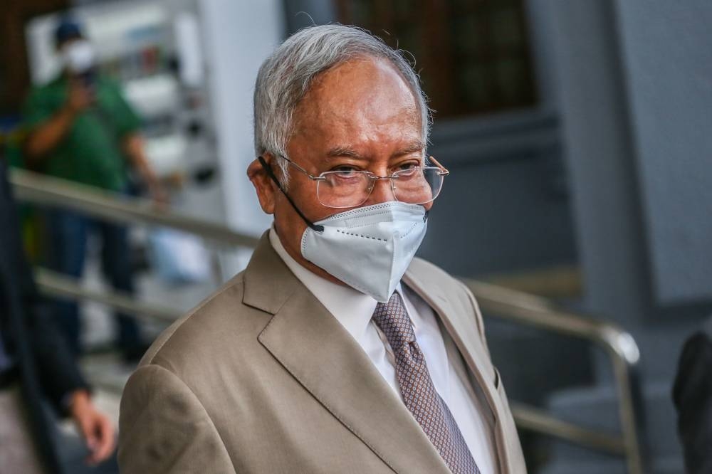Former prime minister Datuk Seri Najib Razak had filed the case in his bid to nullify the trial which saw him convicted, given a jail term of 12 years and fined RM210 million. — Picture by Hari Anggara 