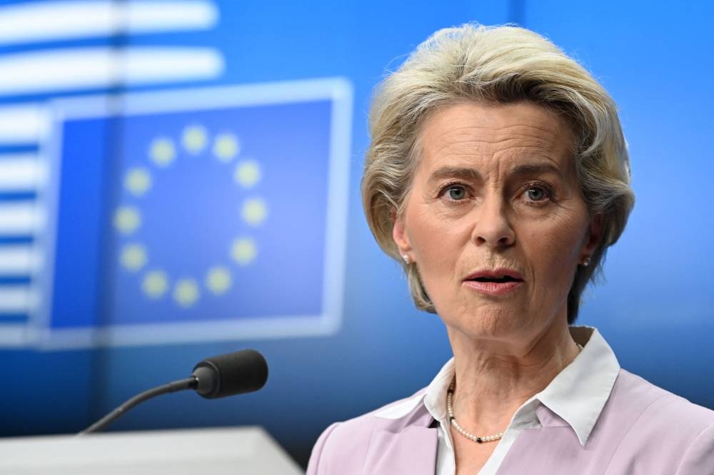 President of the European Commission Ursula von der Leyen confirmed the EU and New Zealand trade talk negotiations. — AFP pic