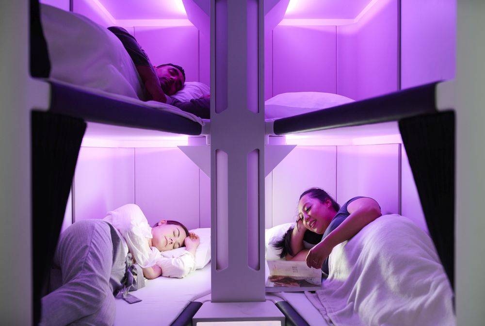Air New Zealand is offering economy class passengers bunkbeds in the sky, from 2024. — ETX Studio pic
