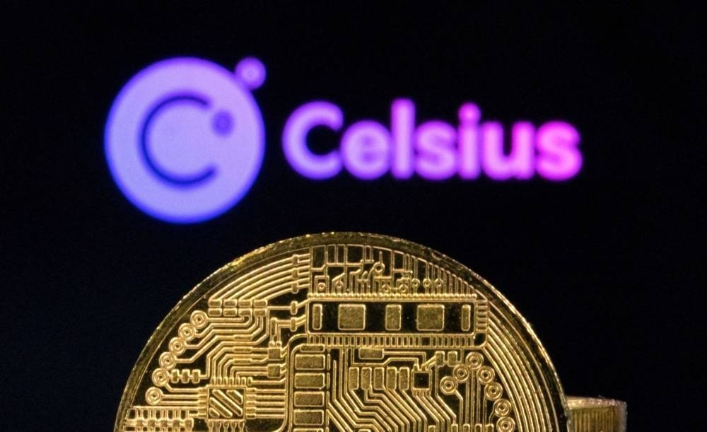 Celsius Network logo and representations of cryptocurrencies are seen in this illustration taken June 13, 2022. — Reuters pic