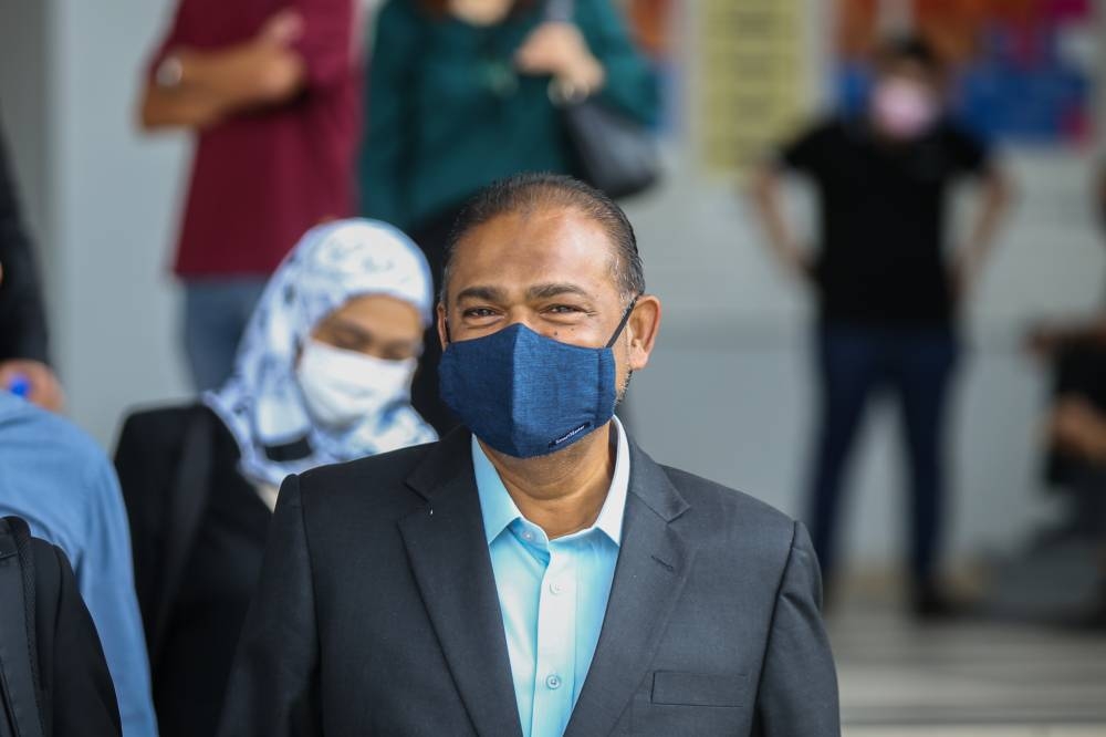 Datuk Seri Abdul Azeez Abdul Rahim is pictured at the Kuala Lumpur High Court June 23, 2022. — Picture by Ahmad Zamzahuri
