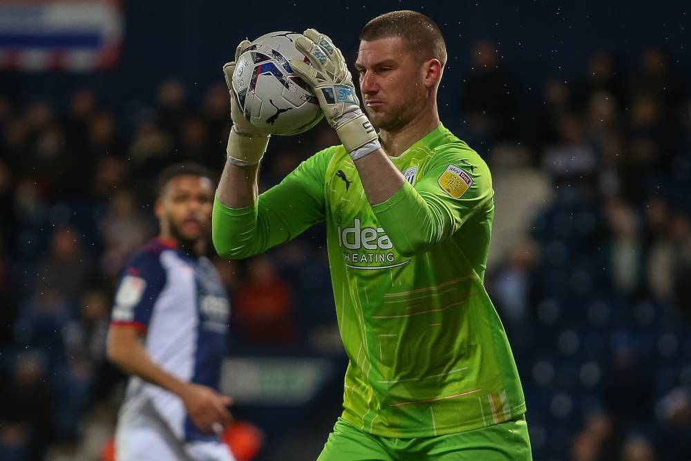 Sam Johnstone of West Bromwich Albion catches a cross in West Bromwich, United Kingdom June 4, 2022. — Gareth Evans/News Images/Sipa USA pic via Reuters 