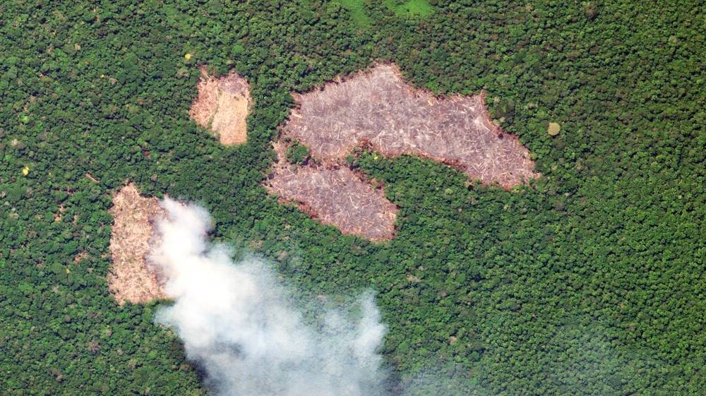 This handout picture collected by a satellite of Â© 2019 Planet Labs, Inc August 20, 2019 of a wildfire in Ucayali, Peru, in the Amazon rainforest. - Â© 2019 Planet Labs, Inc handout pic via AFP