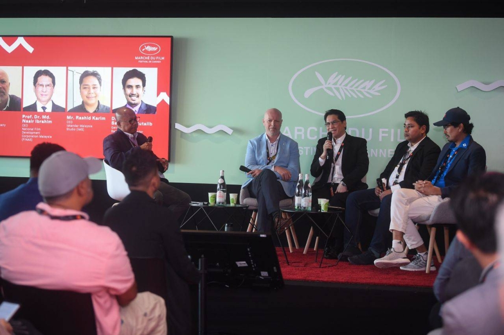 Malaysian panel at the Marche Du Film in Cannes, France. — Picture courtesy of Finas Malaysia.  