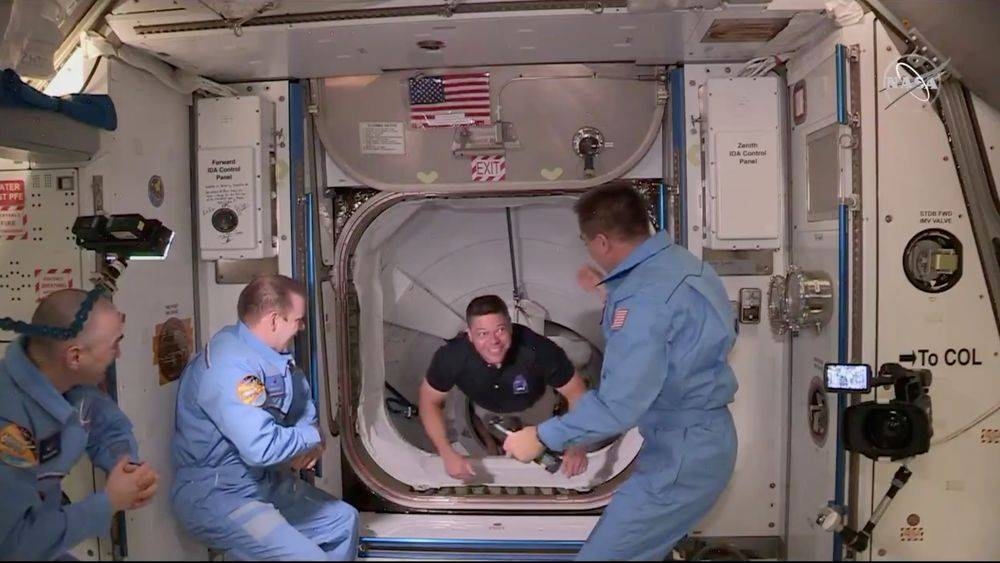 File photo of Nasa astronaut Bob Behnken arriving at the International Space Station aboard SpaceX’s Crew Dragon capsule in this still image taken from video May 31, 2020. ― Reuters pic