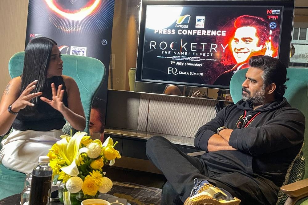 Madhavan during an exclusive interview with the Malay Mail on Thursday, held in EQ Hotel Kuala Lumpur. — Pix by Hari Anggara 
