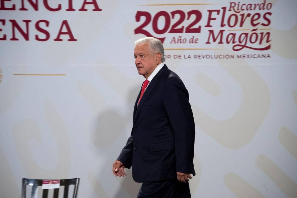 Andres Manuel Lopez Obrador  skipped the Summit of the Americas in Los Angeles to protest Biden's decision to exclude the leftist governments of Cuba, Venezuela and Nicaragua. — Reuters pic