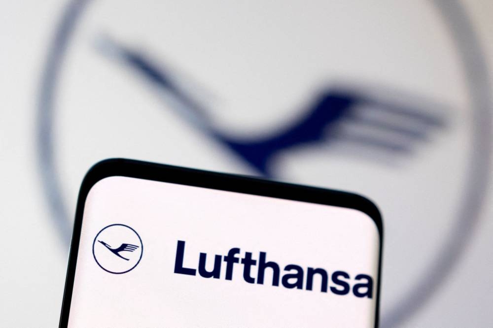 Lufthansa logo is seen displayed in this illustration taken, May 3, 2022. — Reuters pic