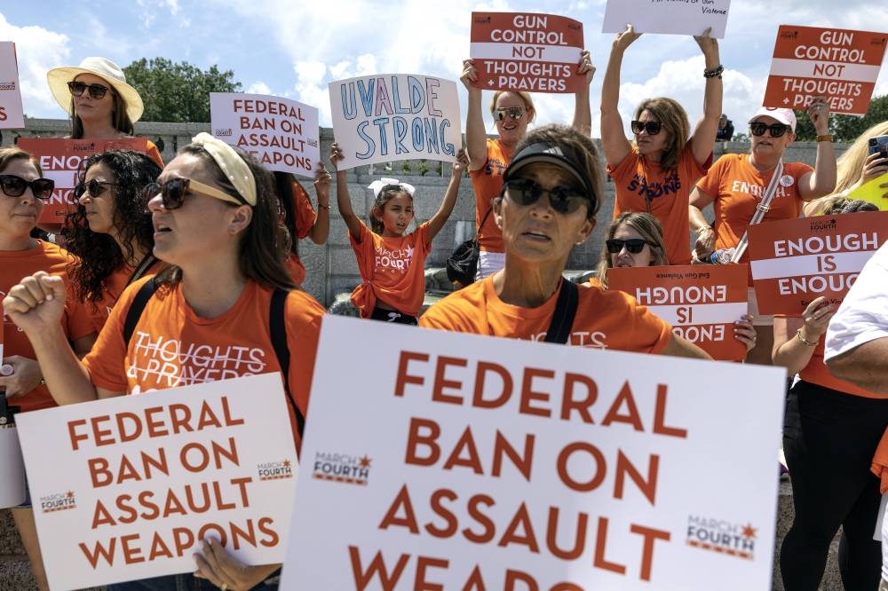 Survivors of mass shootings in US appeal for assault weapons ban ...