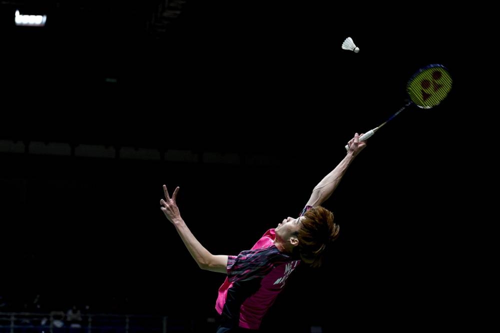 Ng Tze Yong was in his element in his second-round clash against world number 15 Lee Cheuk Yiu of Hong Kong, with the 22-year-old Malaysian romping home 21-15, 21-13 in just 33 minutes at the Singapore Indoor Stadium. — Bernama pic 